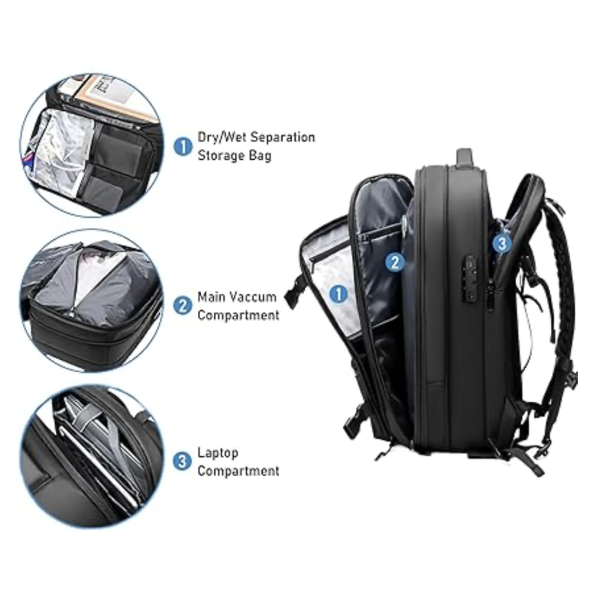 The Airion Vacuum Sealing Backpack